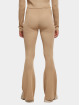 Urban Classics Legging Ladies Rib Knit Bootcut beige