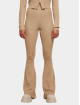 Urban Classics Legging Ladies Rib Knit Bootcut beige