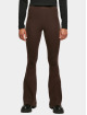 Urban Classics Legging Ladies Rib Knit Bootcut bruin