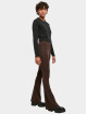 Urban Classics Legging Ladies Rib Knit Bootcut bruin