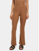 Urban Classics Legging High Waist Rib Flared bruin