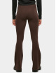 Urban Classics Legging Ladies Rib Knit Bootcut brun