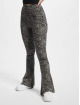 Urban Classics Legging Ladies High Waist Zebra Boot Cut grau
