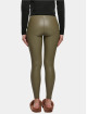 Urban Classics Legging Faux Leather olijfgroen