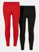 Urban Classics Legging Girls Jersey 2-Pack rood