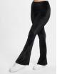 Urban Classics Legging Ladies High Waist Velvet Boot Cut schwarz
