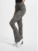 Urban Classics Legging/Tregging Ladies High Waist Zebra Boot Cut grey