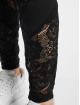 Urban Classics Legging Ladies Highwaist Lace Inset zwart