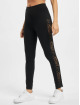 Urban Classics Leggings/Treggings Ladies Lace Striped czarny