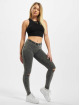 Urban Classics Leggings/Treggings Cutted Knee grå