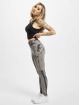 Urban Classics Leggings/Treggings Ladies Cotton Tie Dye High Waist szary