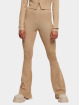 Urban Classics Leggingsit/Treggingsit Ladies Rib Knit Bootcut beige