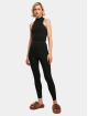 Urban Classics Leggingsit/Treggingsit Ladies Rib musta