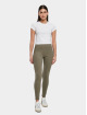 Urban Classics Leggingsit/Treggingsit Ladies High Waist Jersey oliivi