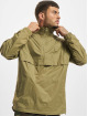 Urban Classics Lightweight Jacket Stand Up Collar Pull Over khaki