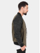 Urban Classics Lightweight Jacket Cotton Bomber Leather olive