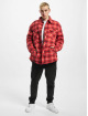 Urban Classics Lightweight Jacket Plaid Quilted Shirt red