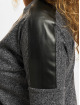Urban Classics Longsleeve Melange Leather Imitation Shoulder black