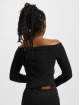 Urban Classics Longsleeve Ladies Off Shoulder Rib black