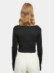 Urban Classics Longsleeve Ladies Short Rib Corsage black