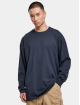 Urban Classics Longsleeve Heavy Oversized Garment Dye blue