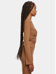 Urban Classics Longsleeve Ladies Cropped Rib Wrapped brown