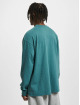 Urban Classics Longsleeve Pigment Dyed Pocket turquois