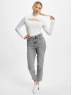 Urban Classics Longsleeve Ladies Cut-Out Turtleneck wit