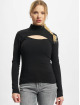 Urban Classics Longsleeve Ladies Cut-Out Turtleneck zwart