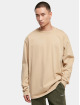 Urban Classics Longsleeves Heavy Oversized Garment Dye bezowy