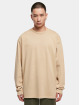 Urban Classics Longsleeves Heavy Oversized Garment Dye bezowy