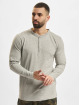 Urban Classics Longsleeves Basic Henley szary