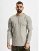 Urban Classics Longsleeves Basic Henley szary