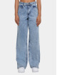 Urban Classics Loose fit jeans Wide Leg Slit Denim blauw