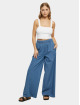Urban Classics Loose Fit Jeans Ladies Light Denim Wide Leg Loose Fit niebieski