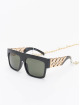 Urban Classics Lunettes de soleil Sunglasses Zakynthos With Chain noir