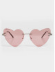 Urban Classics Lunettes de soleil Heart With Chain rose
