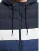Urban Classics Manteau hiver Colorblock Bubble bleu