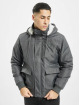 Urban Classics Manteau hiver Heavy Hooded gris