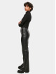 Urban Classics Neuleet Ladies Cropped Rib Knit Zip musta