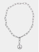 Urban Classics Ostatní Y Chain Peace Pendant stříbro