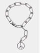 Urban Classics Ostatní Y Chain Peace Pendant stříbro