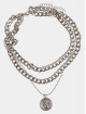 Urban Classics Overige Short Layering Necklace zilver