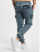 Urban Classics Pantalon cargo Denim Cargo bleu