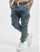 Urban Classics Pantalon cargo Denim Cargo bleu