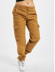 Urban Classics Pantalon cargo Ladies High Waist Cargo brun