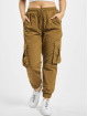 Urban Classics Pantalon cargo Ladies High Waist Crinkle Nylon brun