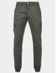 Urban Classics Pantalon cargo Aop Glencheck gris