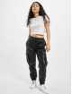 Urban Classics Pantalon cargo Faux Leather noir