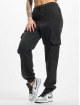Urban Classics Pantalon cargo Ladies Knitted Denim High Waist noir